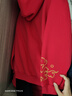 真维斯儿童拜年服套装马年中大童过年衣服男女童加绒加厚中国风红色冬装 红 吉言福马+黑 书法马X 160 实拍图