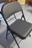 晨淘折叠椅子凳子靠背椅家用便携餐椅办公椅会议椅电脑椅培训椅-QP黑 实拍图