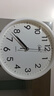 康巴丝（Compas）挂钟客厅 静音钟表客厅石英钟表挂墙时钟 C2866 白色 30.5cm直径 实拍图