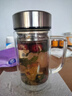 富光双层玻璃杯支持团购定制泡茶杯办公杯带把 大容量男女水杯子580ML 实拍图