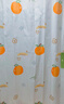 访客 浴帘 优质涤纶加厚免打孔浴室防水隔断帘 橘子款1.8-2米带挂环 实拍图