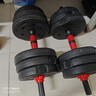 华亚（HUAYA） 哑铃男士杠铃套装可调节环保包胶手铃亚玲家用运动锻炼健身器材 一副两只总重30kg两用款【进阶健身】 实拍图