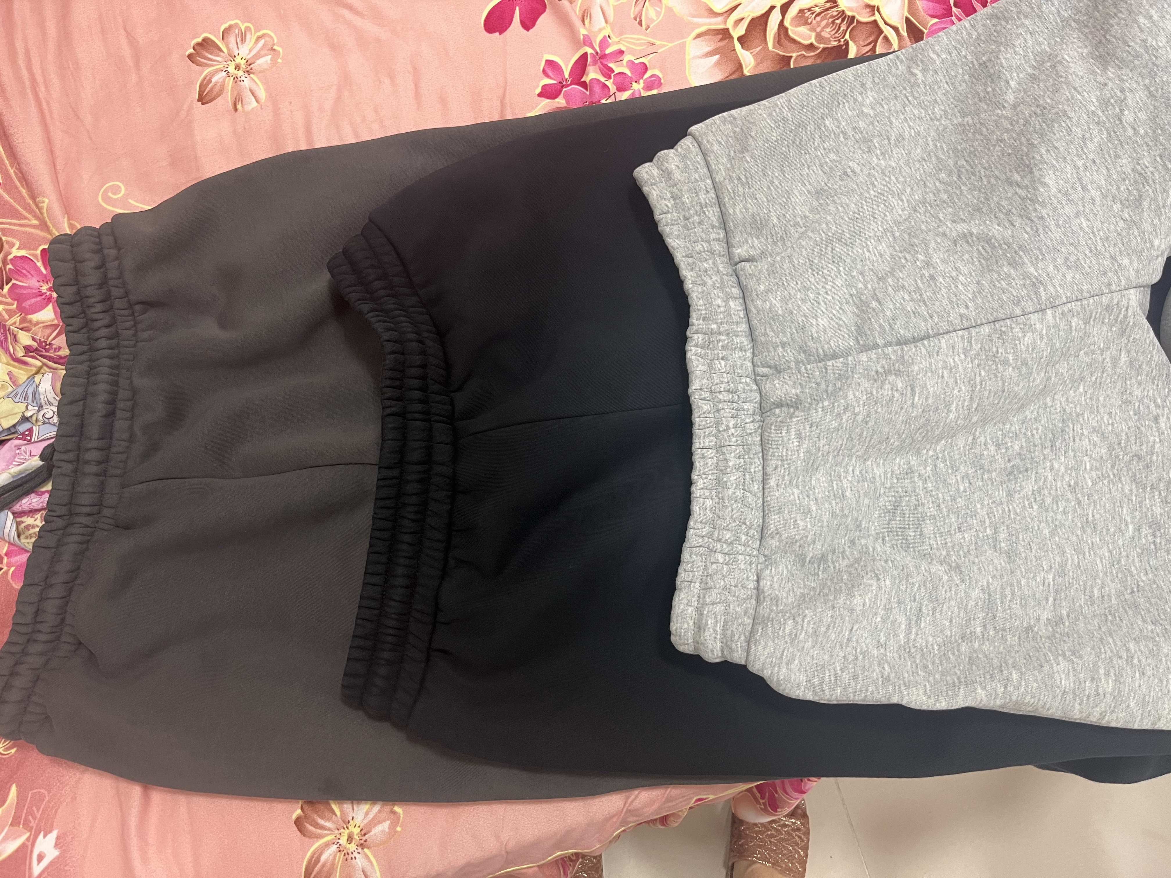 凡客诚品（VANCL）加绒裤子男款冬季宽松保暖休闲裤男士百搭运动直筒裤 深灰 XL 实拍图