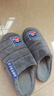 大嘴猴（paul frank）棉拖鞋男士秋冬季室内家居拖鞋毛绒保暖厚底棉鞋男款深灰280PF607 实拍图