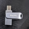 闪迪（SanDisk）128GB Type-C USB3.2 手机U盘DDC4 读速高达400MB/s 自动备份 手机电脑两用 金属双接口大容量优盘 实拍图