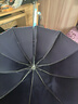 天堂 加大雨伞三折 晴雨两用商务伞经典格纹10骨大雨伞男女 藏青 实拍图