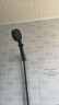 四季沐歌（MICOE）黑色增压淋浴花洒喷头套装 浴室淋浴头花洒手持花洒三件套HS125 实拍图