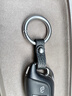 迪加伦 汽车钥匙扣真皮男士女大众宝马奔驰奥迪丰田路虎别克凯迪拉克本田日产速腾沃尔沃福特钥匙包扣 月光银 实拍图