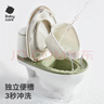babycare马桶坐便器蹲便器儿童马桶仿真马桶坐便圈2-6岁宝宝便盆温特绿 实拍图