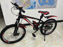 凤凰（Phoenix）儿童自行车山地车男女学生脚踏车6-15岁童车 霸道 黑红色 22寸 实拍图