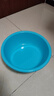 新款圆形家用洗脸盆加厚卫生间厨房洗衣洗菜洗脚宿舍泡脚盆 湖水蓝 大号plus【直径37CM】 实拍图