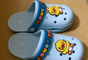 B.Duck小黄鸭童鞋儿童花园鞋男童宝宝洞洞鞋女童舒适软底拖鞋5966蓝色32 实拍图