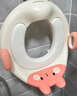 世纪宝贝（babyhood）儿童马桶圈男女宝宝坐便器马桶辅助便圈PVC软坐垫 小兔子 甜橙粉 实拍图
