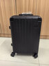 京东京造无界铝框20英寸行李箱男女 拉杆箱密码箱登机皮箱明日达 黑明日达 实拍图