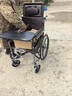 鱼跃(yuwell)手动轮椅车H059B老人半躺护理型带坐便椅餐板钢管可折叠 实拍图