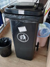 科力邦（Kelibang) 户外垃圾桶 大号加厚240L商用塑料环卫垃圾桶带盖轮工业小区物业翻盖果皮箱 灰色 单个 实拍图