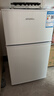 HYUNDAI（韩国现代）小冰箱迷你小型家用冷藏冷冻宿舍出租房办公室双开门二门电冰箱节能省电 68L白【一级能效+租房必备】 实拍图