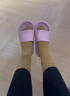 朴西香蕉船情侣凉拖鞋女浴室不易滑室内居家四季拖鞋男 浅粉 39-40 实拍图
