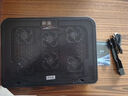 酷睿冰尊（ICE COOREL）笔记本电脑散热器A9 电脑桌游戏本支架笔记本平板散热垫折叠底座可调速显示增高桌兼容17.3英寸 黑 实拍图