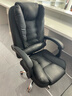 费林斯曼老板椅办公椅电脑椅靠背椅按摩可躺转椅搁脚午休电竞椅子懒人座椅 【可躺搁脚】经典黑+加厚海绵 联动扶手 【送货上门】 实拍图