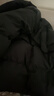 巴布豆（BOBDOG）95绒儿童羽绒服2025年新款男女童A类抗菌防风面料大兜连帽外套 黑色 【A类面料 贴身可穿】95绒 140 【约身高120-130cm 体重60斤】 实拍图