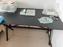 奥伦福特  电脑桌台式家用电竞游戏桌办公书桌简约书房写字桌子 碳纤维纹路单桌-120*70 升级款电竞桌 实拍图