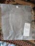 重磅纯棉短袖t恤男高档纯色印花休闲基础款内搭半袖打底衫 浅灰 L  125-140斤 实拍图