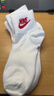 耐克(NIKE)袜子男女同款 吸汗透气运动袜 短袜三双装DX5074-911白M 实拍图
