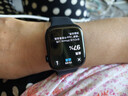 Apple/苹果 女神节礼物Watch S11 智能手表GPS款46毫米亮黑色铝金属表壳黑色运动型表带M/L 实拍图