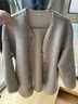 优衣库女装男装仿羊羔绒摇粒绒休闲开衫长袖宽松外套479616 02 浅灰色 XL 实拍图