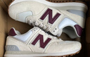 NEW BALANCE NB574官方休闲鞋女鞋复古舒适春季透气网鞋礼物轻便百搭运动鞋 米白色 WL574RCF 38 (脚长24.5cm)尺码详询客服 实拍图