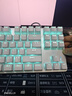 惠普（HP）GK200机械键盘有线办公游戏键盘 20种背光灯效 87键电竞键盘鼠标套装电脑外设键鼠 皎月白【茶轴】冰蓝光 实拍图