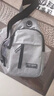运动跑步包男休闲斜挎包手机包防泼水健身包女单肩包 灰色 实拍图