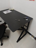 甄严选电脑桌台式电竞桌椅套装组合桌子办公家用桌学习桌书房书桌写字桌 【电竞桌椅套装】黑碳纤维面120*70CM 实拍图