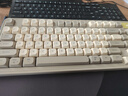 前行者V1蓝牙无线键盘鼠标套装机械手感静音三模男女生办公高颜值键鼠便携电脑笔记本平板iPad手机通用 奶油灰Pro三模键盘-RGB光【无线/蓝牙/有线】 实拍图