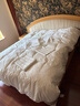 源生活防钻绒 100%白鸭毛羽毛被芯 双人四季被子 7斤 200*230cm 白色 实拍图