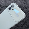 古雷斯适用苹果12手机壳 iphone12保护套镜头全包肤感液态硅胶超薄防摔简约男女款 古董白 实拍图