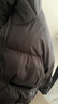 UR冬季新款女装休闲双拉链连帽宽松羽绒服UYY150058 黑色 M 实拍图