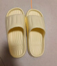 洁丽雅拖鞋女夏季室内家居家用浴室洗澡防滑防臭EVA情侣静音凉拖鞋男夏 黄色 【2.0版本 |  升级不加价】 38-39 【适合37-38码】 实拍图