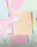 国誉(KOKUYO)淡彩曲奇B5活页本Campus笔记本子活页纸替换芯精美5色索引分隔页 40张 粉色 WSG-RUCP11NP 实拍图