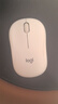 罗技（Logitech）M221 轻音鼠标 无线鼠标 办公鼠标 对称鼠标 带无线微型接收器 米白色 实拍图
