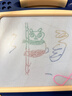 欣格超大号儿童磁性画板玩具加大加宽3-6岁男孩女孩DIY绘画涂鸦板婴儿可擦写可珠算写字板宝宝生日礼物 蓝色 实拍图