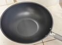 三禾0涂层炒锅无涂层不粘锅钛钢不锈钢电磁炉通用炒菜锅32cmLC32S16 实拍图