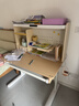 爱果乐（IGROW）学习桌儿童书桌电脑桌书架书柜一体写字桌实木书桌椅儿童学习桌椅 1m几何猫J2+星轨椅【自适应追背 全光谱双光源护眼】 实拍图