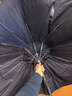 天堂 加大雨伞三折 晴雨两用商务伞经典格纹10骨大雨伞男女 藏青 实拍图