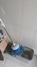 百家好世旋转拖把2布 40cm绒毛拖布省力杆盘免手洗家用一拖净免手洗2025 实拍图