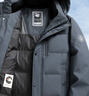 雪中飞鹅绒羽绒服男士短款脱卸帽加厚保暖休闲商务秋冬外套男装195 实拍图