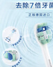 飞利浦（PHILIPS）电动牙刷头官方原装适配钻石3/7/9系列刷柄清洁护龈亮白 欧洲进口 3支装HX6063/67 白色 实拍图