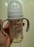 贝亲（Pigeon）自然离乳PPSU重力球吸管奶瓶 双把手240mL6月+(附带6月+12月奶嘴) 实拍图