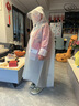 牧萌（moremerry）儿童雨衣男女童学生上学带书包位雨披小恐龙 3XL 实拍图